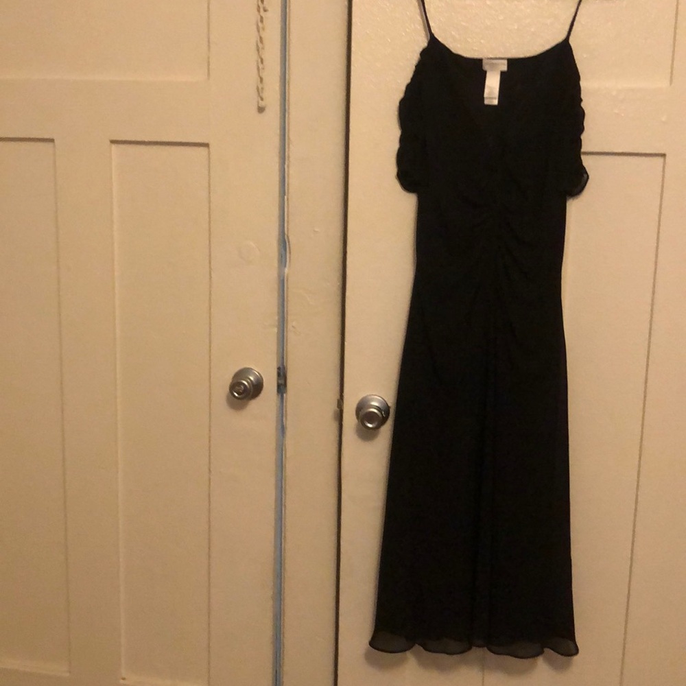 Liz Claiborne long black evening gown black size 8